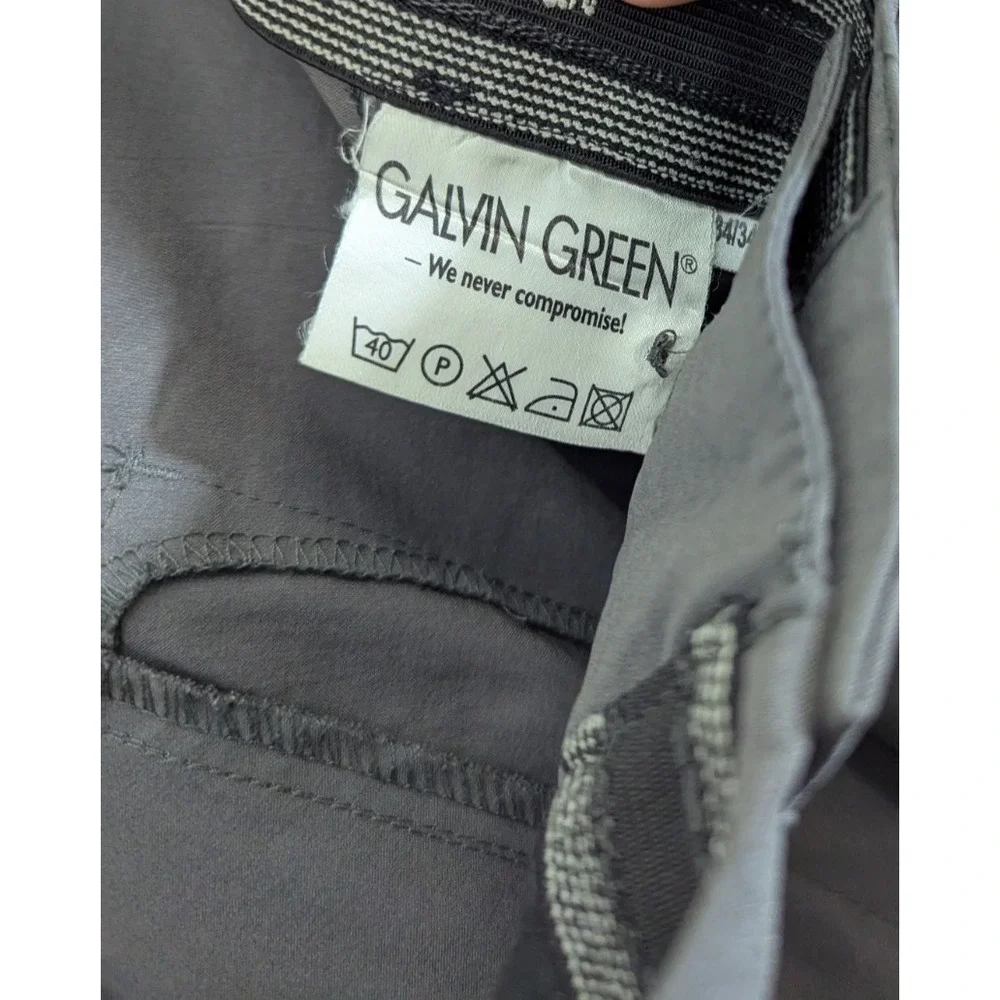 Galvin Green Ventil8 Gray‎ Performance Golf Dress Pants Mens 34x32 (Tag 34x34)